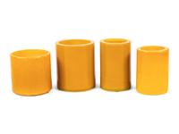 A Collection of Fourteen Chinese Yellow Peking Glass Vases