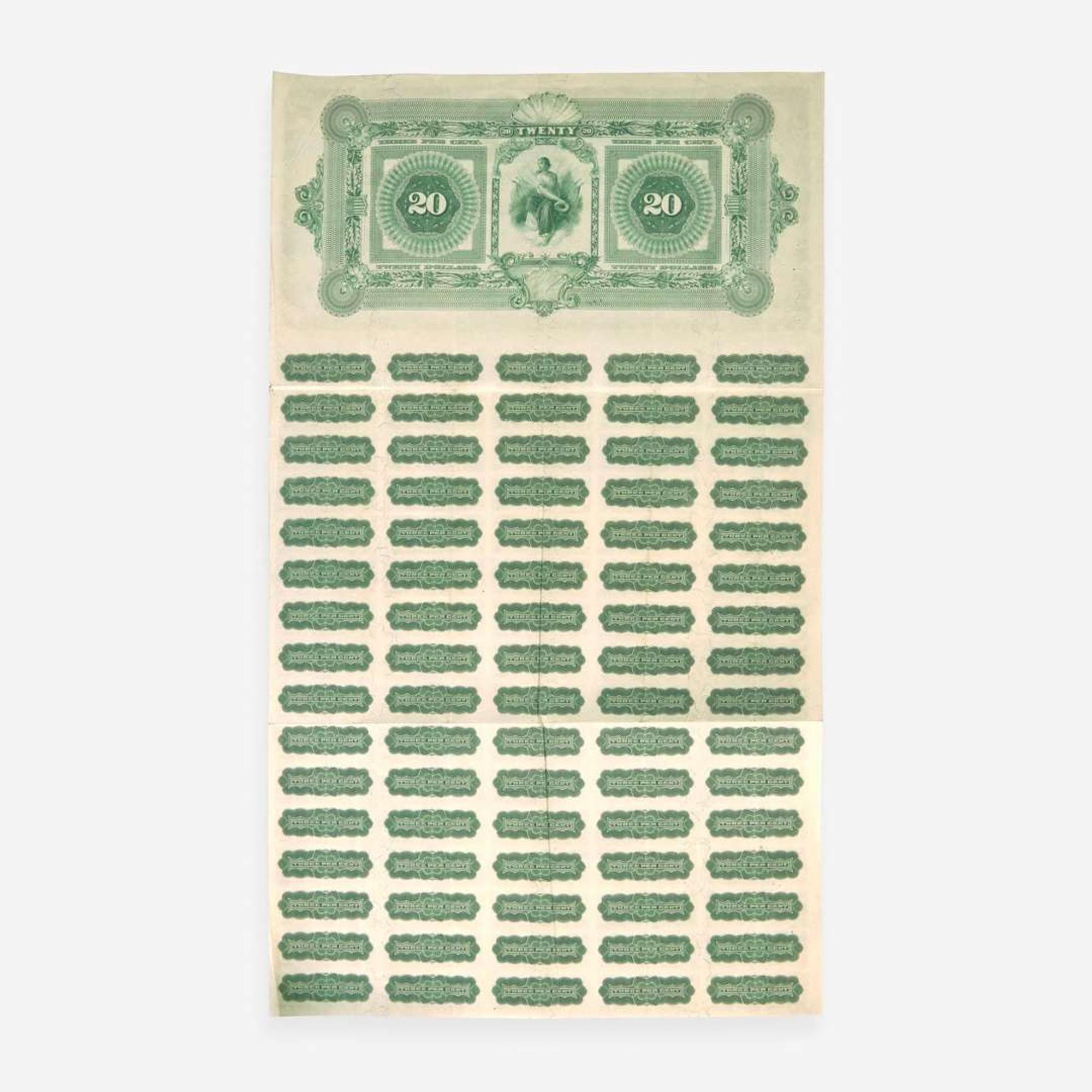 [Finance] $20 Three Per Cent Loan of 1898