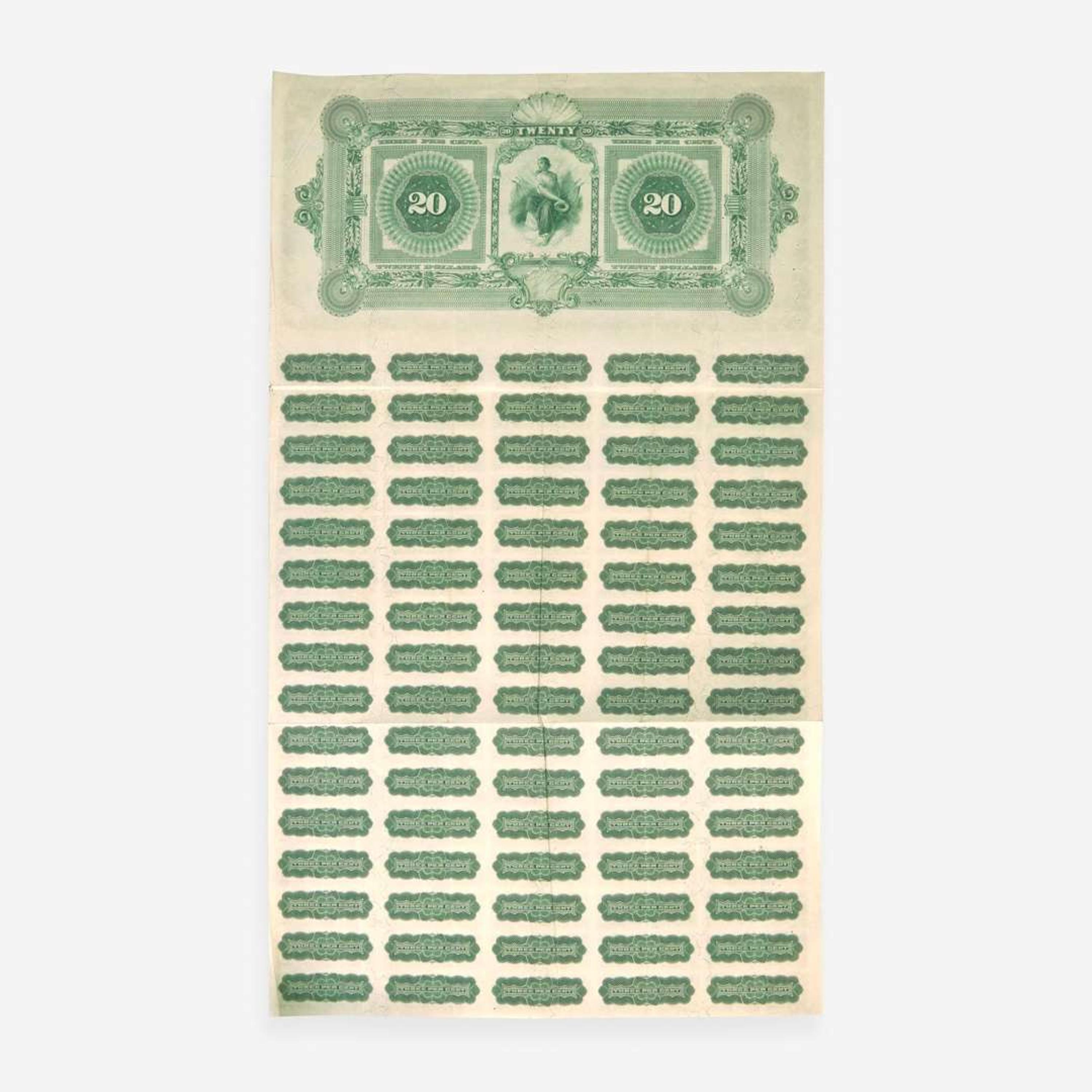 [Finance] $20 Three Per Cent Loan of 1898