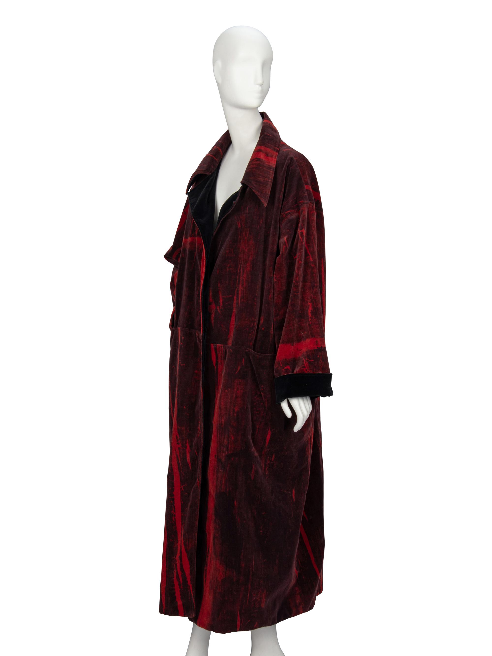 Robave, by Nick Cave & Jeffrey Roberts; Long Velvet Reversible Coat