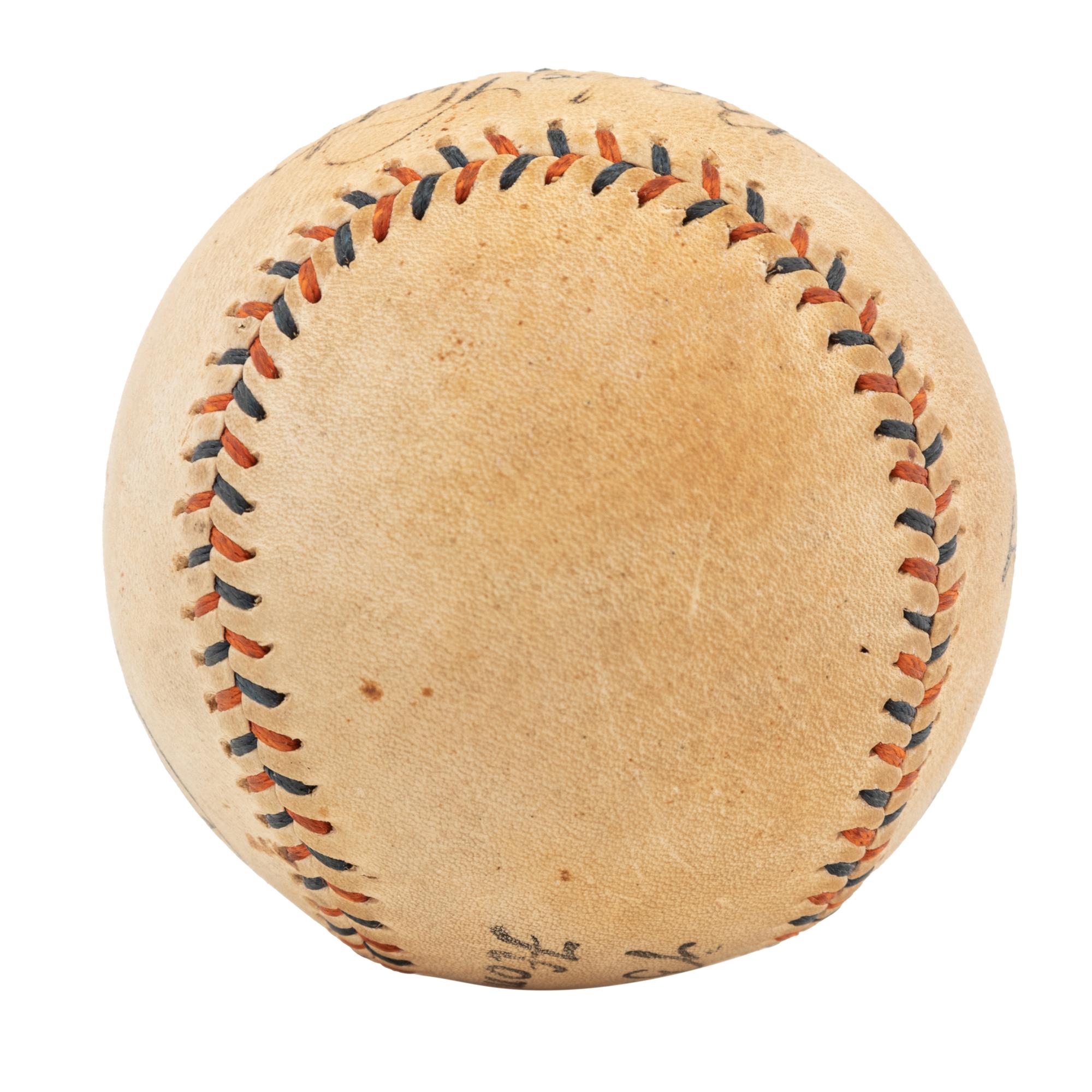A 1930s Babe Ruth and Lou Gehrig Signed Babe Ruth Home Run Special Spalding Baseball (JSA Letter)