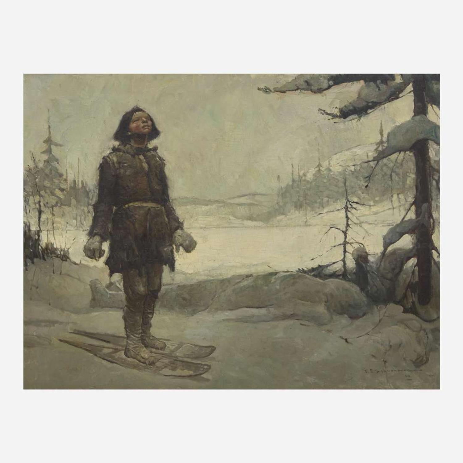 Frank Earle Schoonover (American, 1877-1972) The Man from the North (Kesinamis is Dead. My Mother is Dead!)