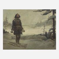 Frank Earle Schoonover (American, 1877-1972) The Man from the North (Kesinamis is Dead. My Mother is Dead!)