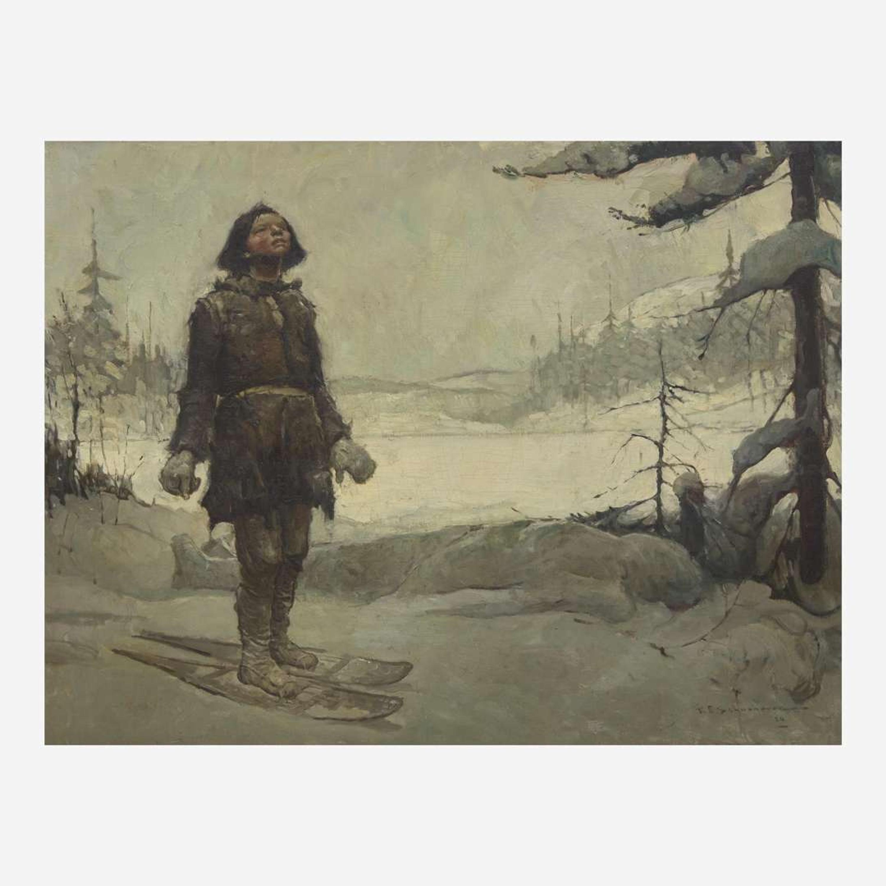 Frank Earle Schoonover (American, 1877-1972) The Man from the North (Kesinamis is Dead. My Mother is Dead!)