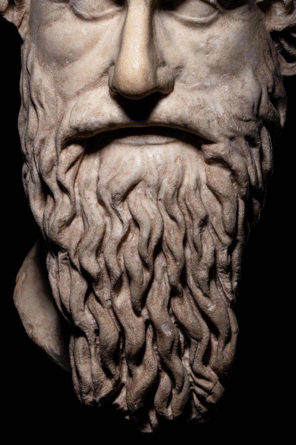 A Roman Marble Portrait Head of Antisthenes