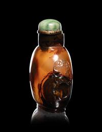 Three Agate Snuff Bottles