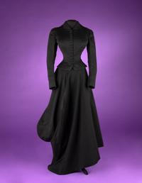 Collection of Four 19th Century Black Wool Riding Clothes, 1880-1890