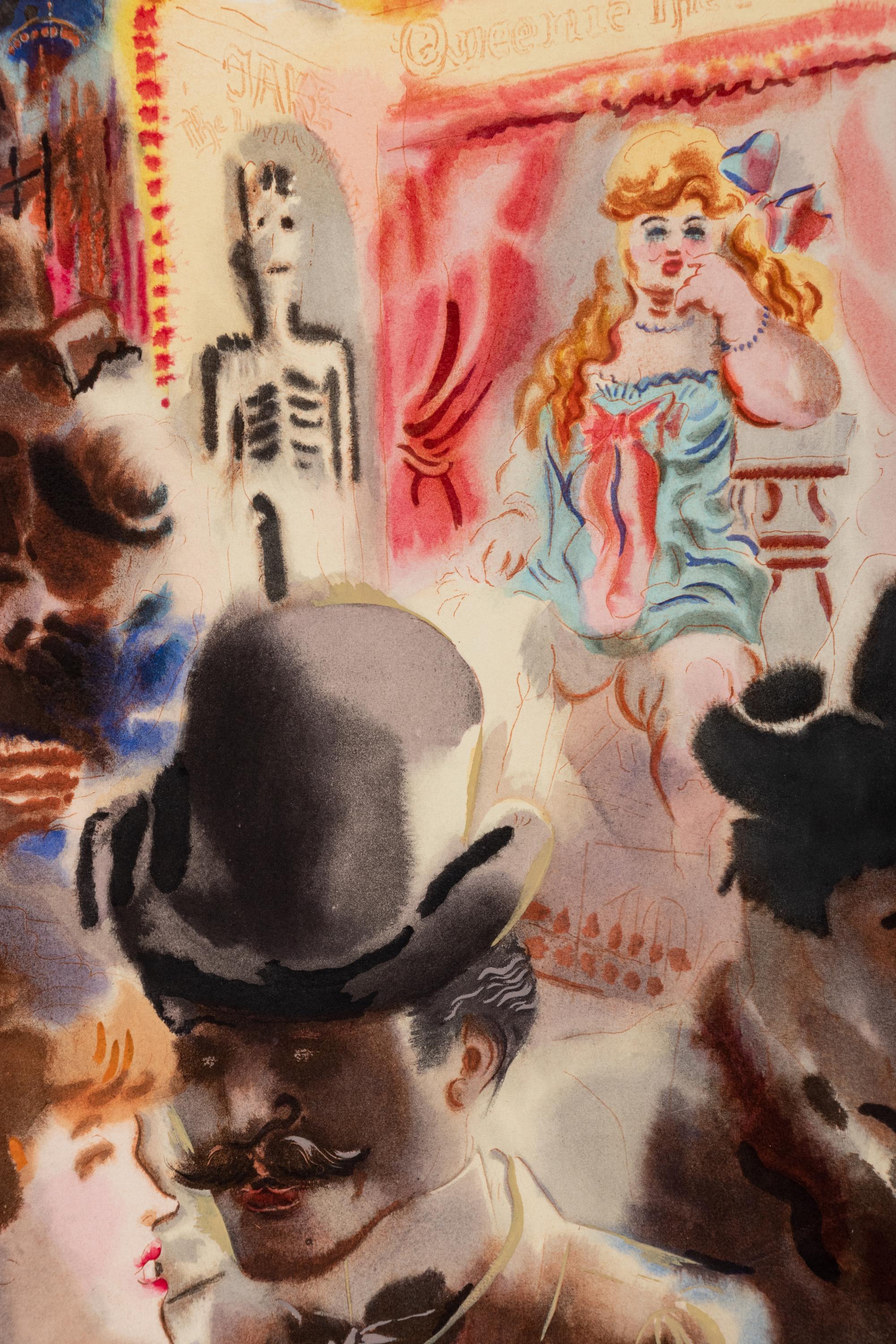 Bagdad-on-the-Subway: A Portfolio of Six Signed Water-Colors Depicting O'Henry's New York