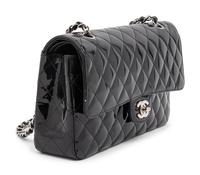 Chanel Black Patent Double-Flap Bag, 2002-03