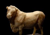 A Roman Alabaster Bull