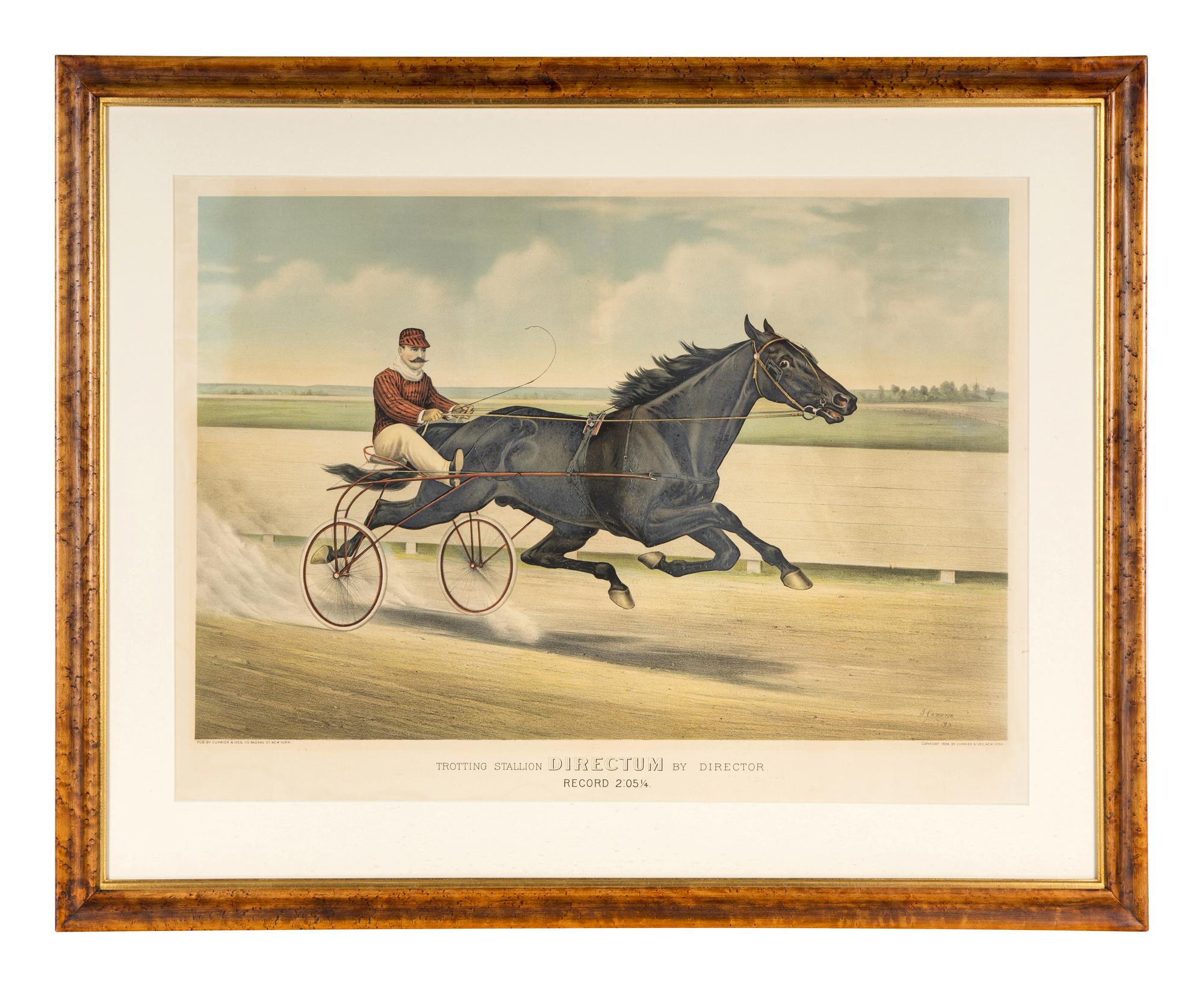 [HORSE RACING SCENES] -- CURRIER and IVES, publishers -- After John Cameron, or Scott Leighton