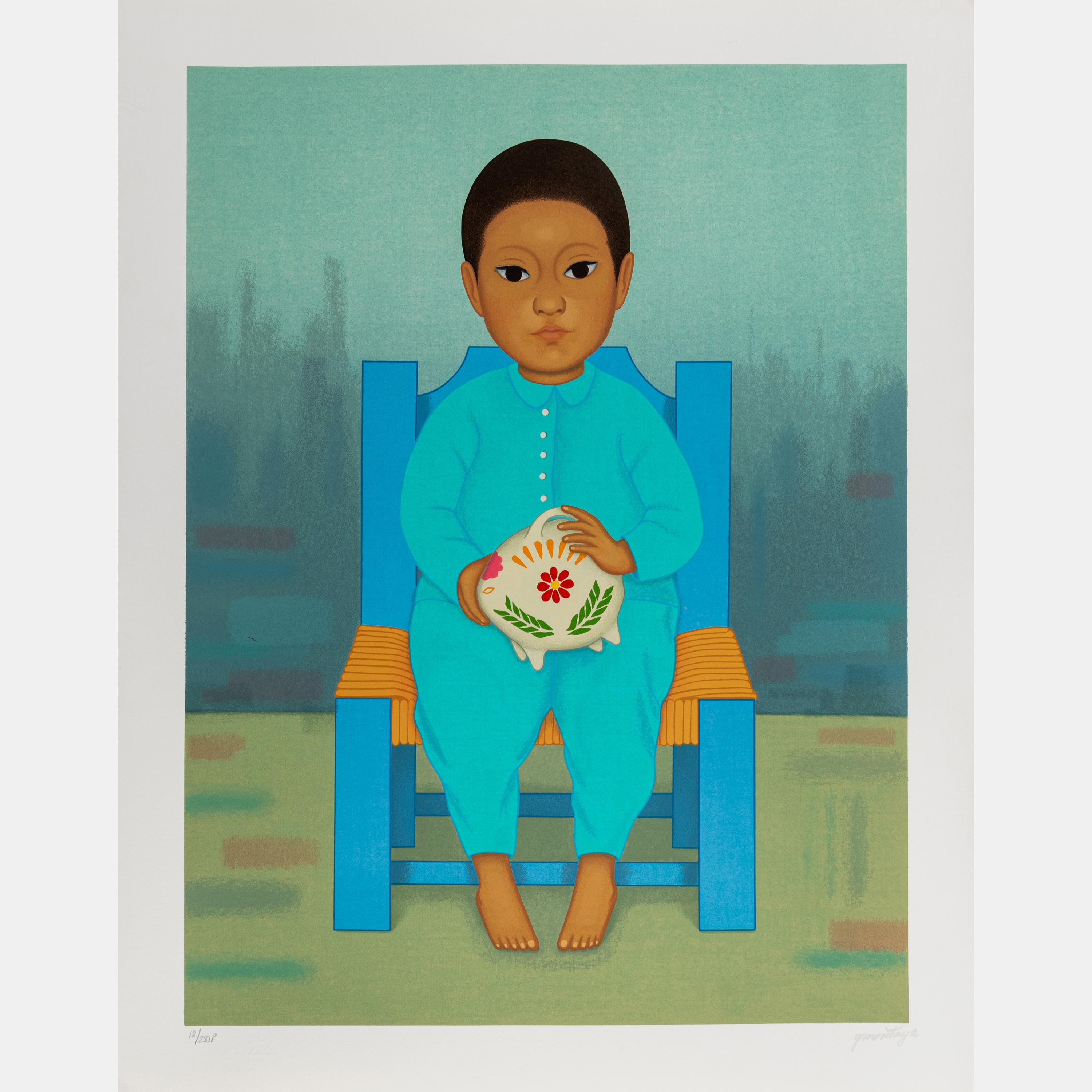 Alcancía and Cotorra (a pair of prints from the Niños Mexicanos series)
