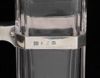 Two English Silver-Mounted Glass Articles