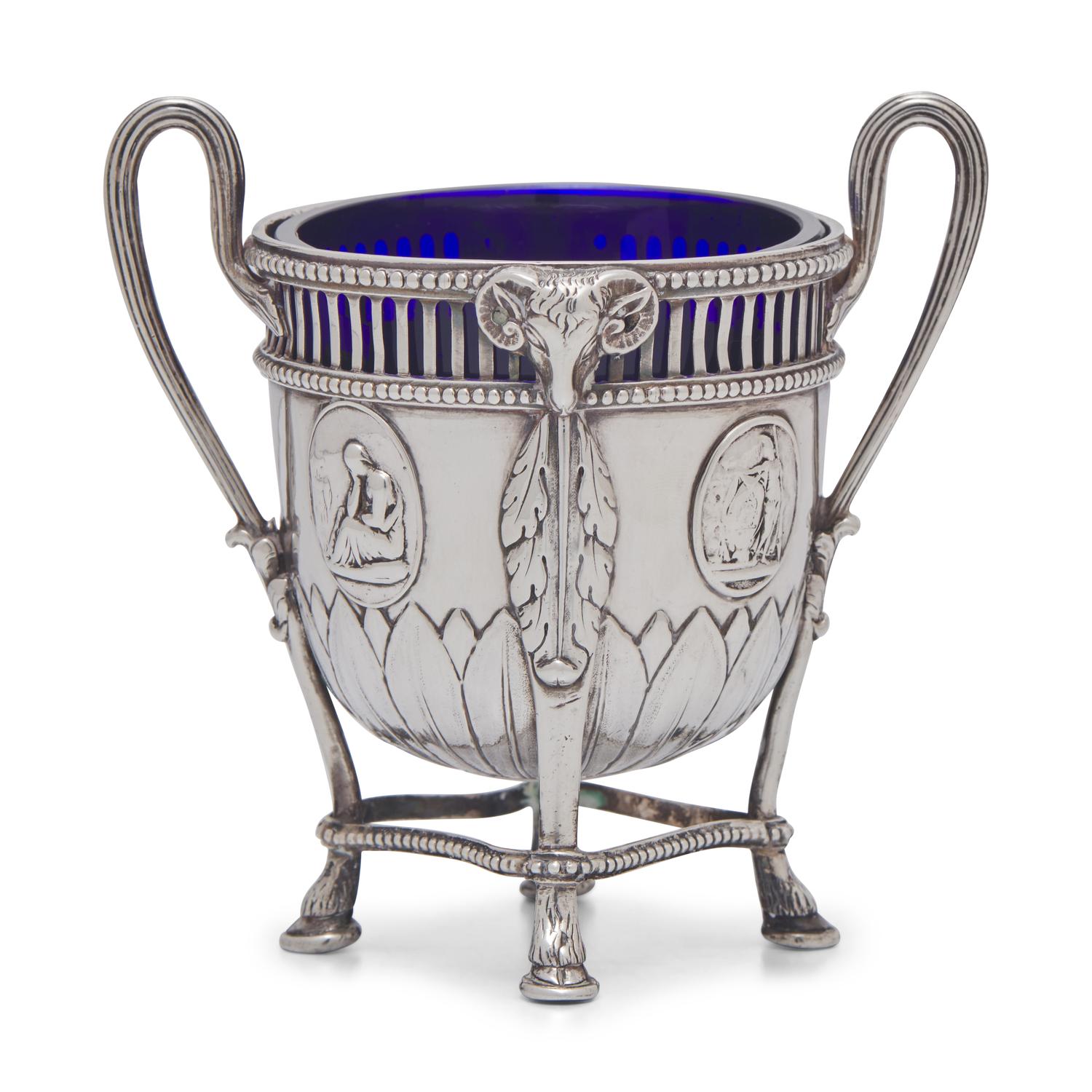A George III Pierced Silver Sugar Urn