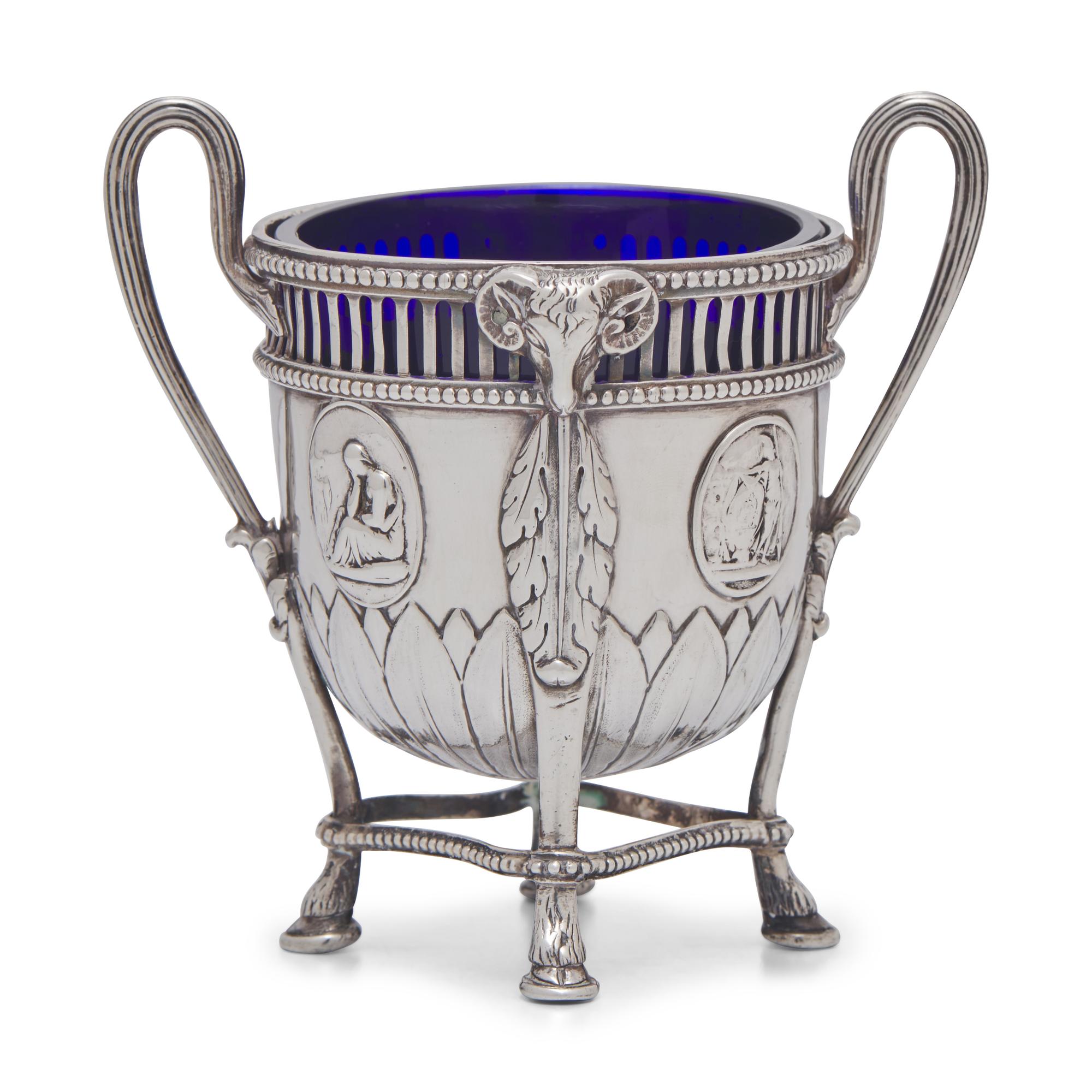 A George III Pierced Silver Sugar Urn