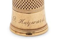 Six American Gold Thimbles