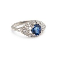 SAPPHIRE AND DIAMOND RING