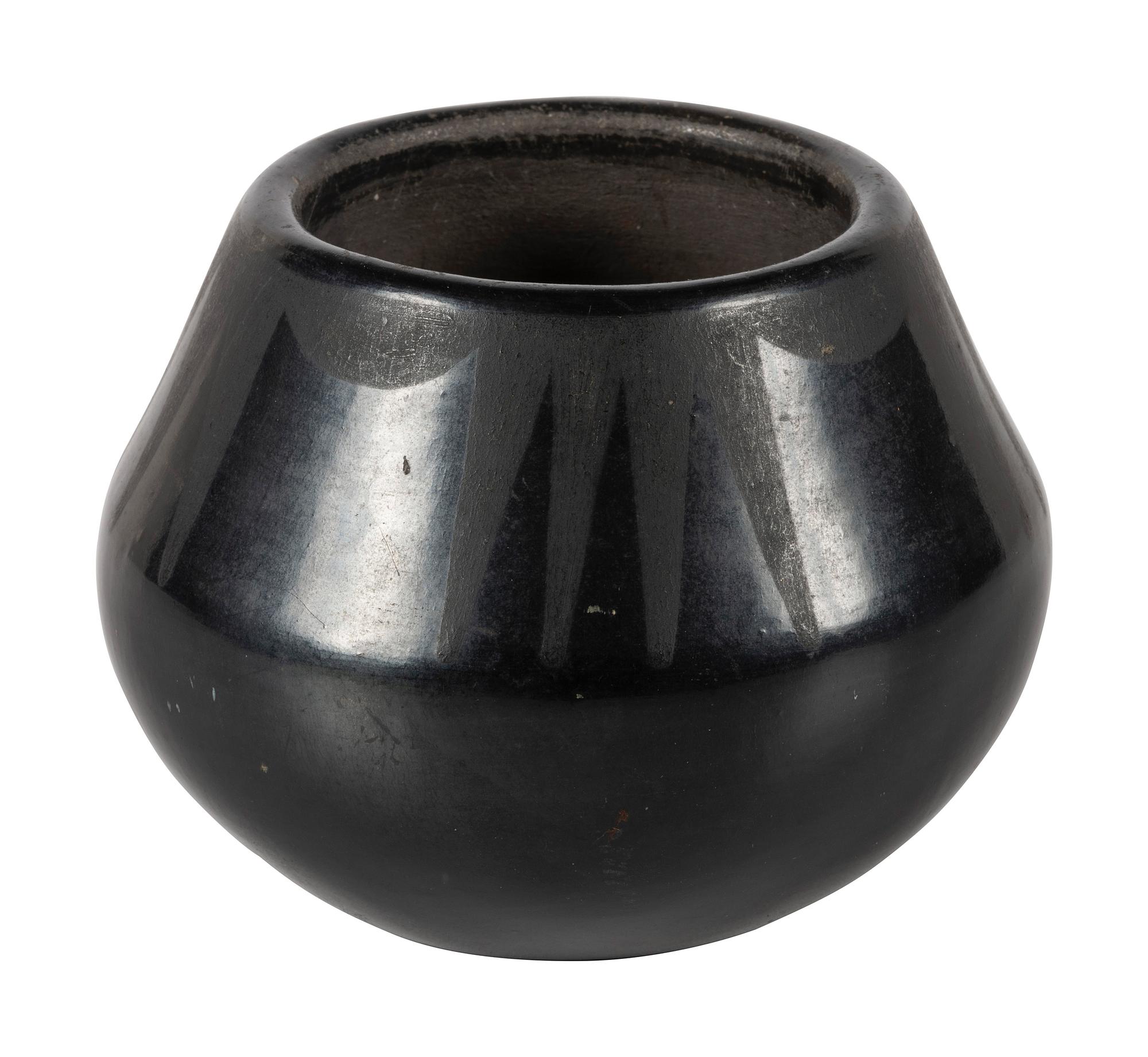 Black-on-black Pottery Jar