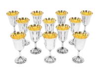 A Set of Twelve American Silver Goblets