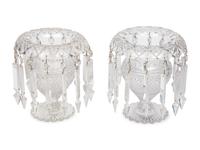 A Pair of Anglo-Irish Cut Glass Vases