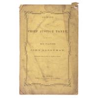 Very Rare 1861 New Orleans Imprint, Opinion of Chief Justice Taney in the Case of Ex Parte John Merryman