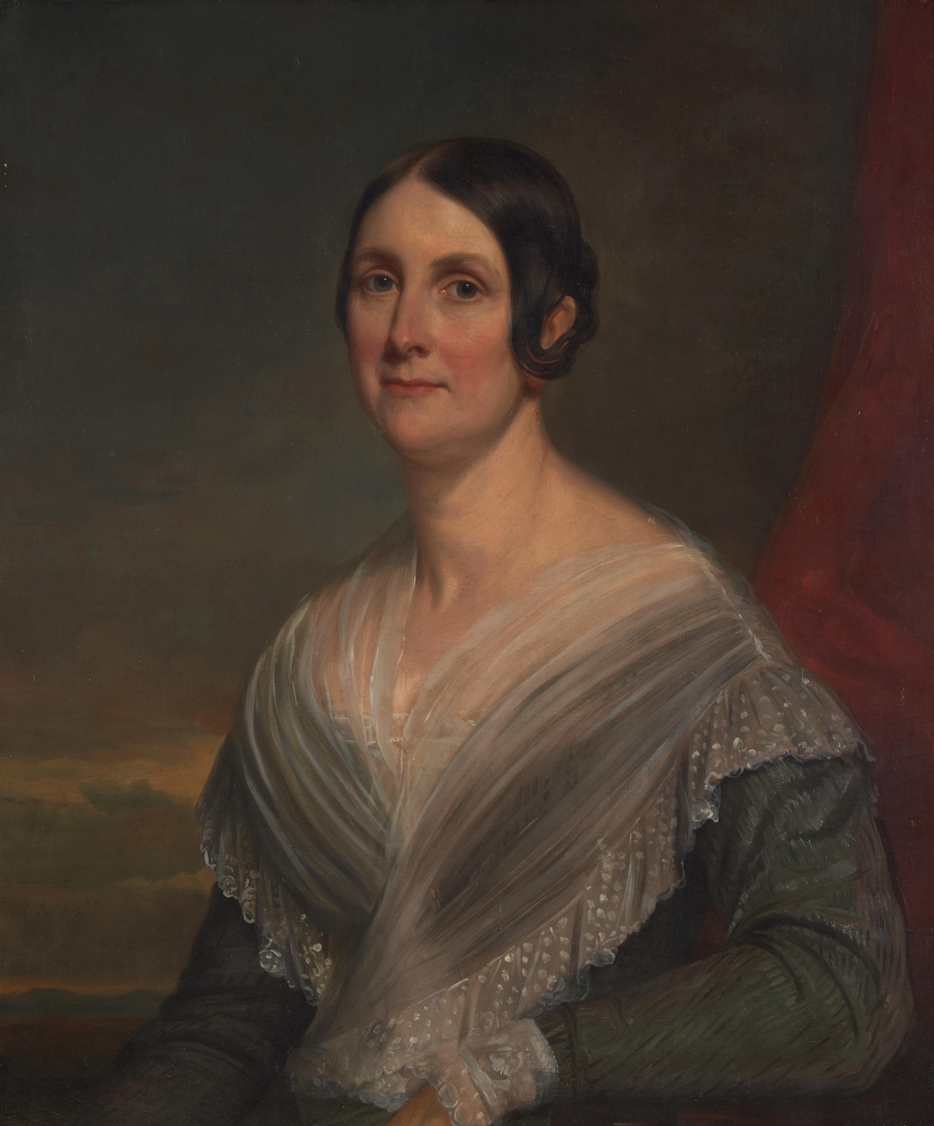 American School 19th Century, A Portrait of Mrs. John Morse Elliot of Manchester, Massachusetts