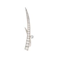 BOODLES, PLATINUM, DIAMOND AND CULTURED PEARL BROOCH
