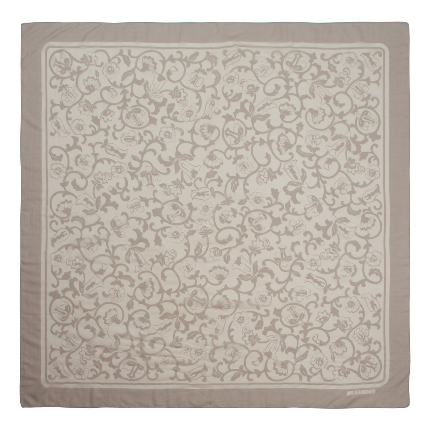 Four Designer Silk Scarves Including Lalique, Gucci, and YSL