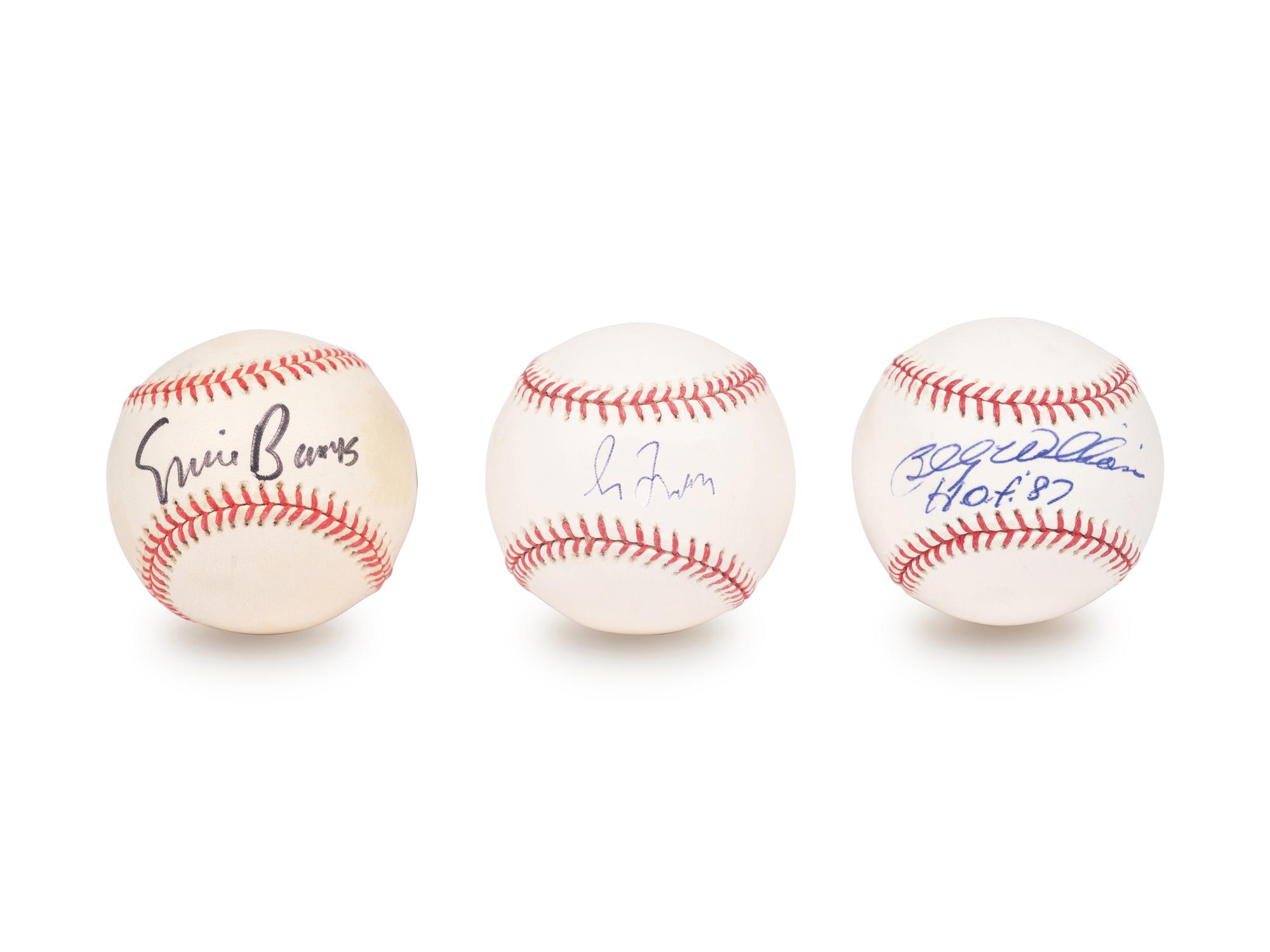 A Group of Chicago Cubs Hall of Fame Signed Autograph Baseballs (Beckett Authentication Services BAS Certified),