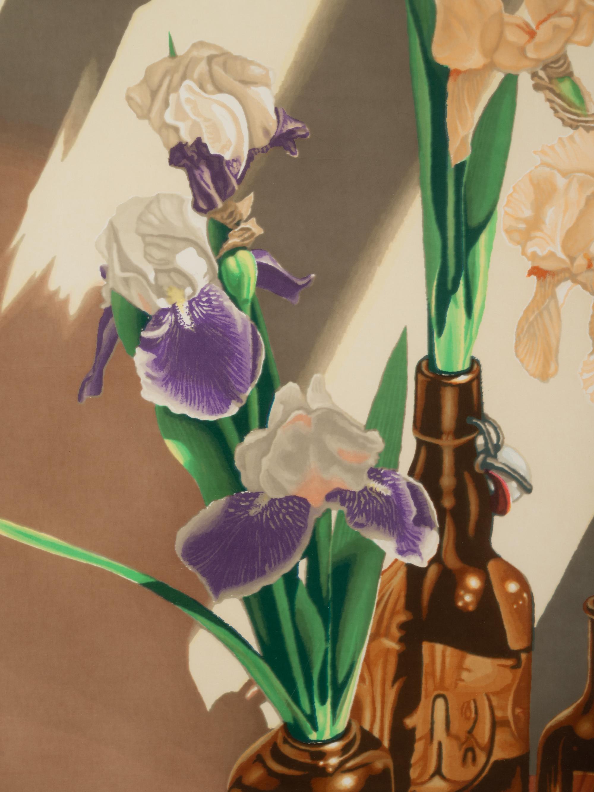 Iris in Brown Bottle