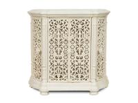 A White-Painted Cast Iron Cabinet