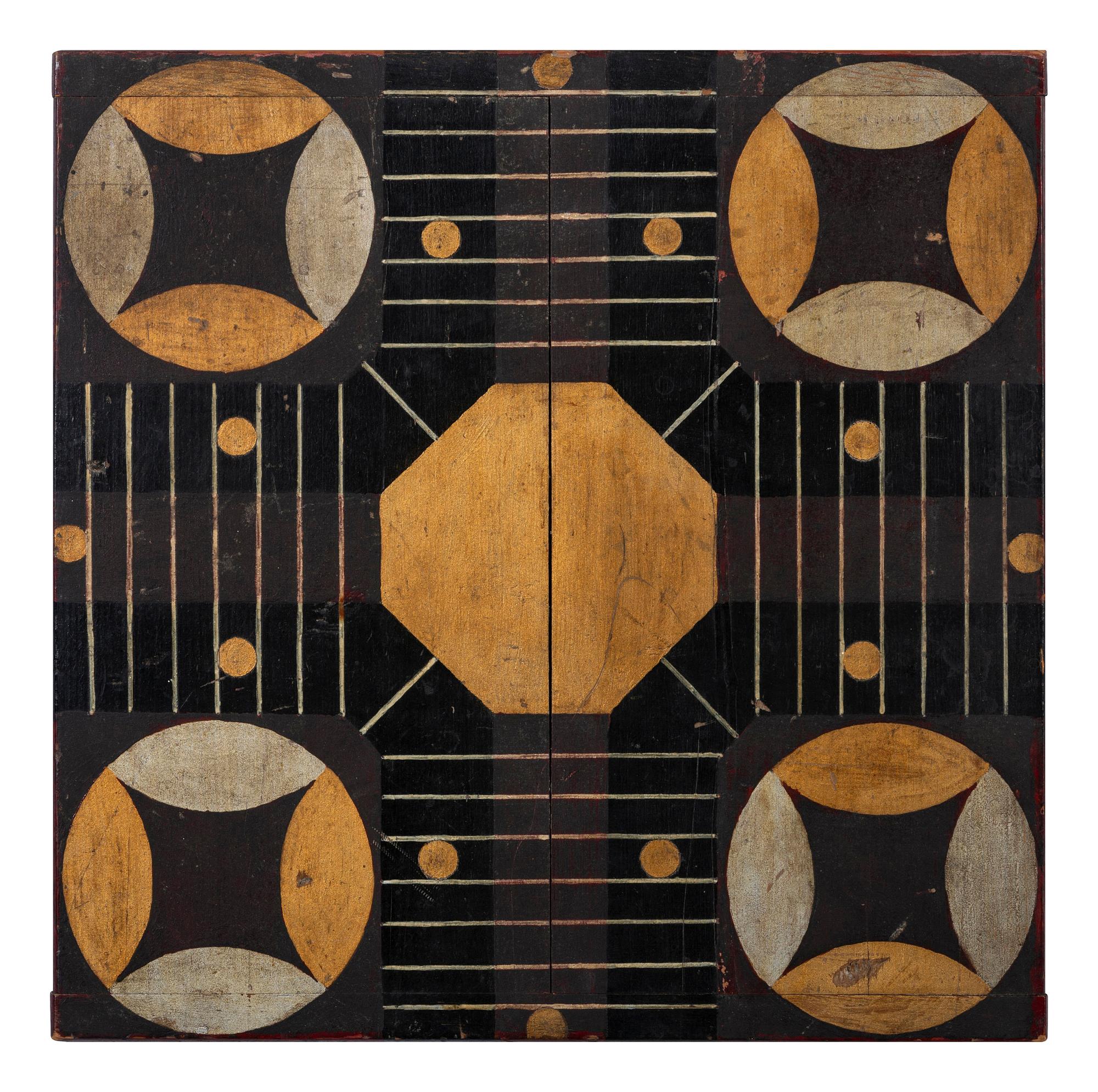 Four Painted Decorated Gameboards