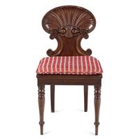 An English Mahogany Hall Chair