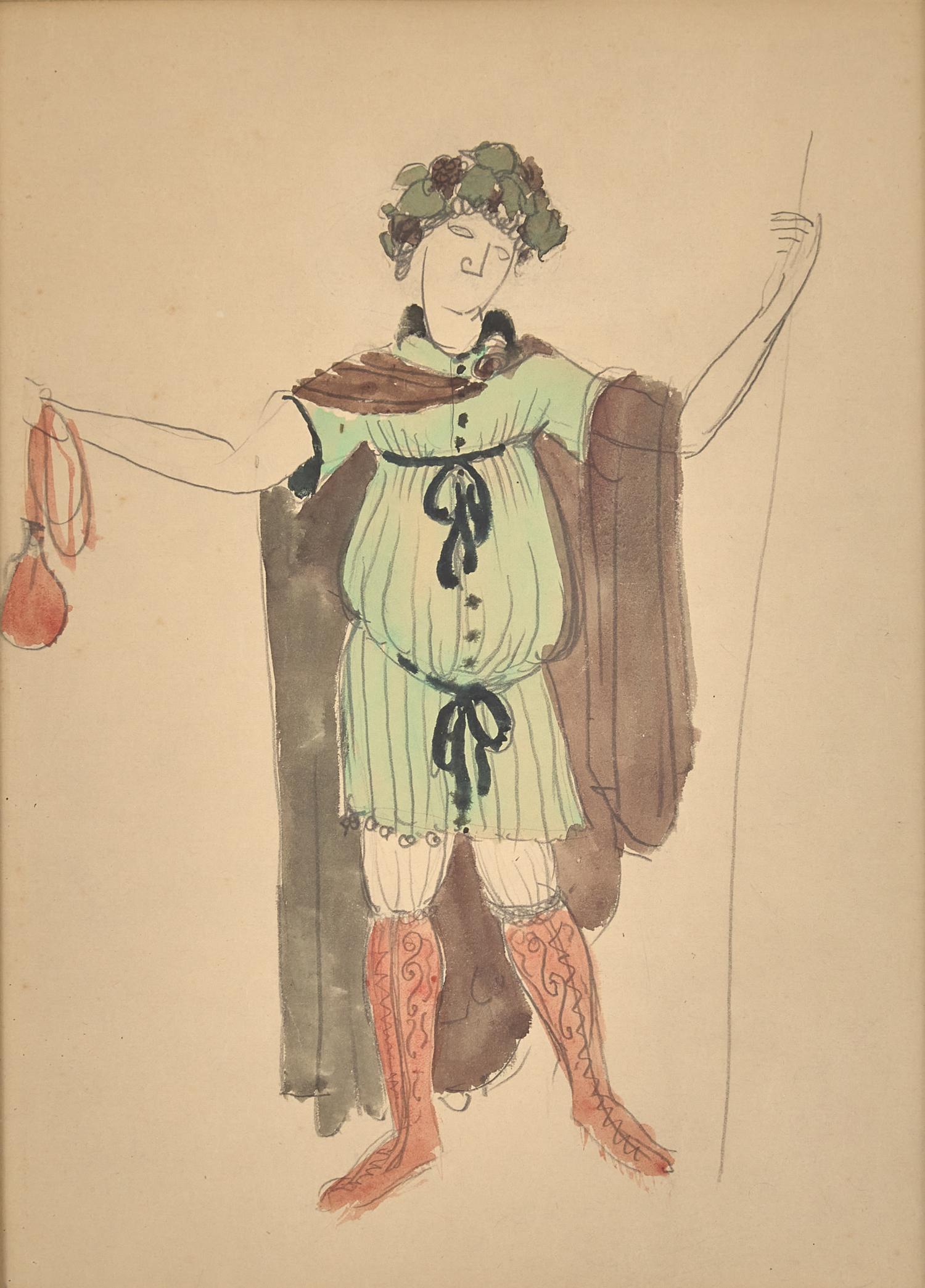 Dessin pour un Costume (Bal Poiret à St. Cloud) , circa 1913