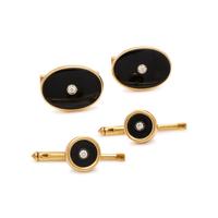 Tiffany & Co., Onyx and Diamond Dress Set