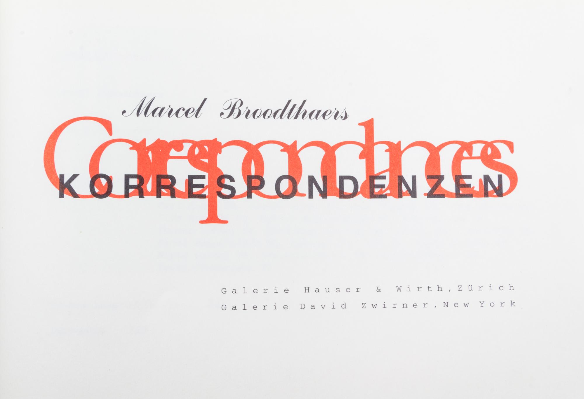 BROODTHAERS, MARCEL A group of four works.