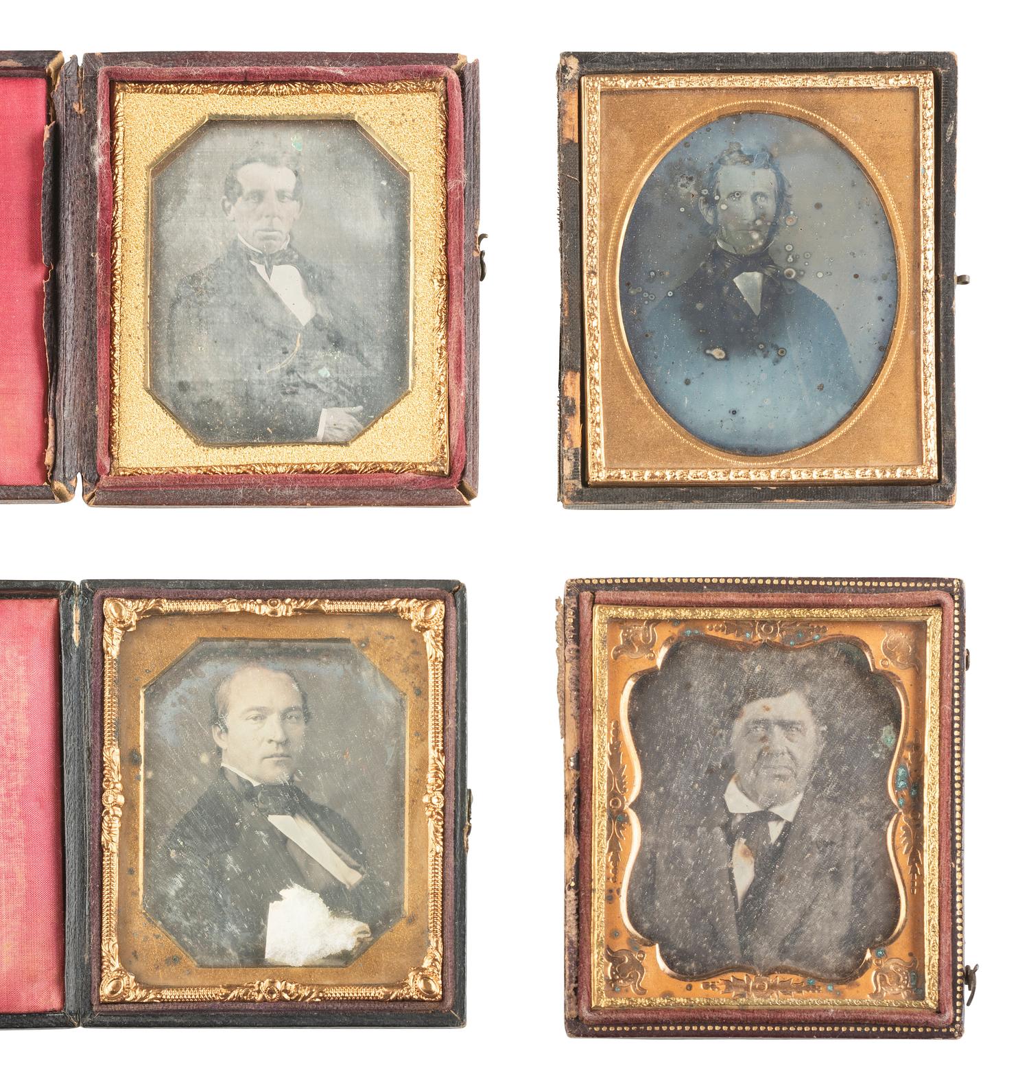 [EARLY PHOTOGRAPHY]. 25 assorted sixth plate daguerreotypes of men.