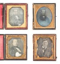 [EARLY PHOTOGRAPHY]. 25 assorted sixth plate daguerreotypes of men.