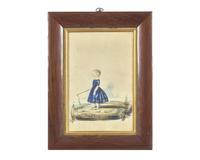 English School 19th century, Small Portrait of John Pemberton Wilson (English, 1846-1880) — Untitled (Child Fishing)