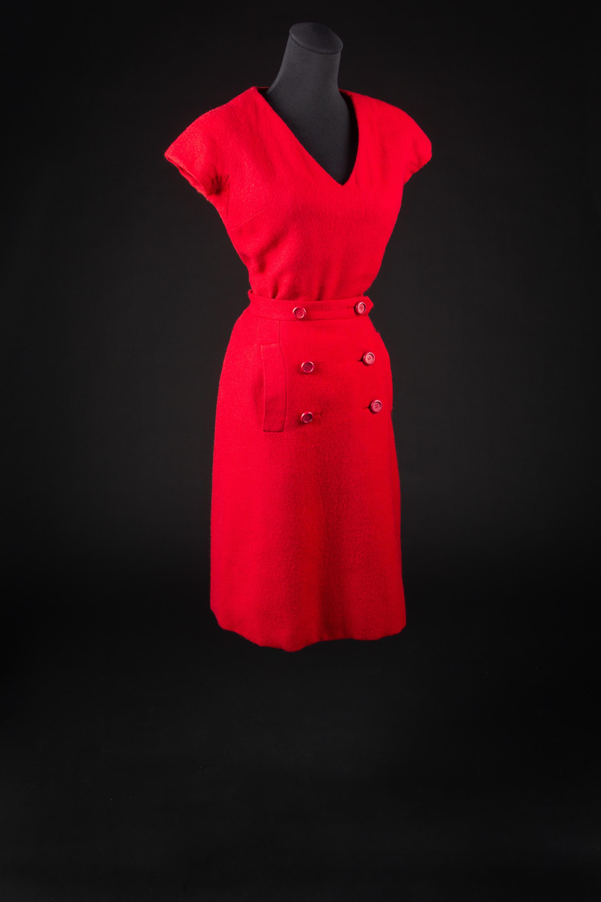 Christian Dior Haute Couture Ensemble, Autumn/Winter 1957 — Worn by Dame Olivia de Havilland.
