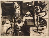 Mauricio Lasansky, (Argentinean-American, 1914-2012), Time in Space, 1946
