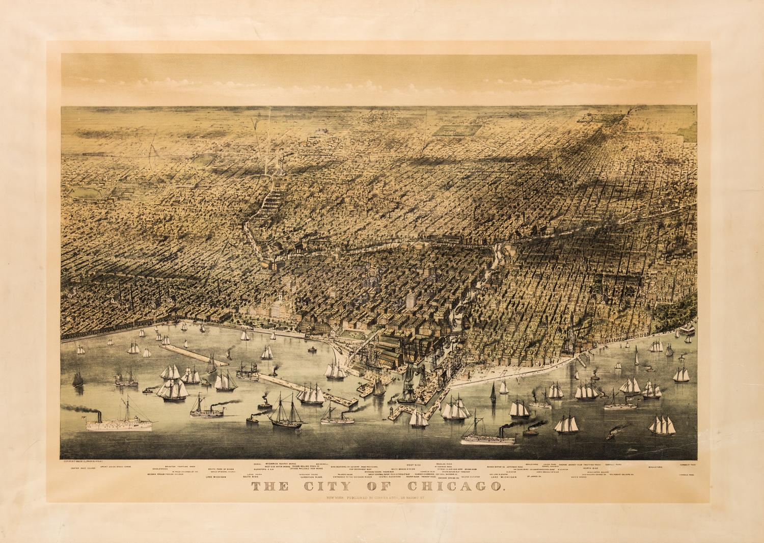 CURRIER & IVES. The City of Chicago. New York, 1892.