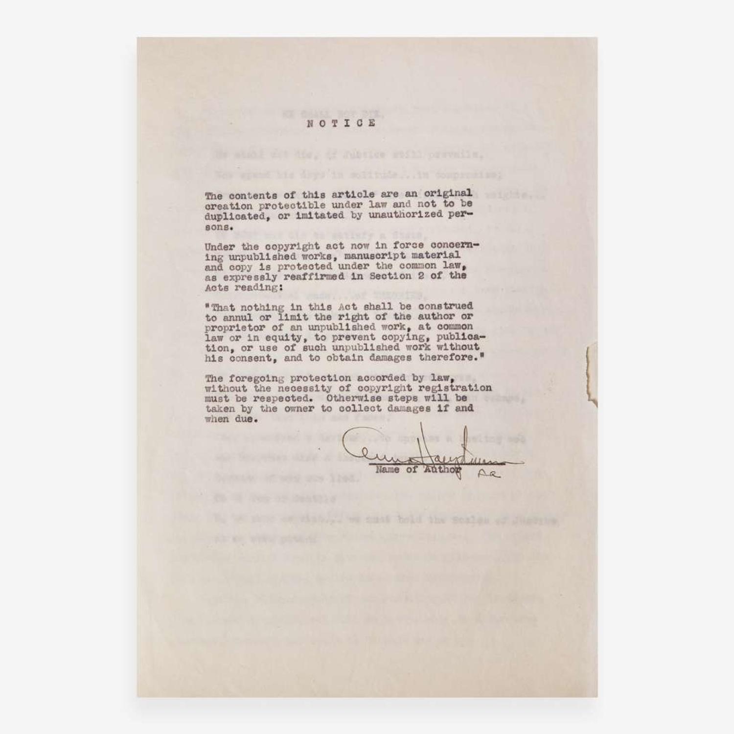 [Americana] [Lindbergh Kidnapping] Extensive Archive of New Jersey Detective Ellis H. Parker and His Investigation Into the Lindbergh Kidnapping
