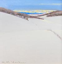 William C. Hook 12 x 12 inches — (American, b. 1948)