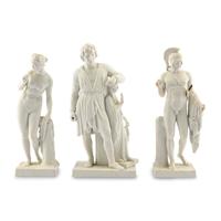 Three Bertel Thorvaldsen for Bing and Grøndahl Bisque Porcelain Figures