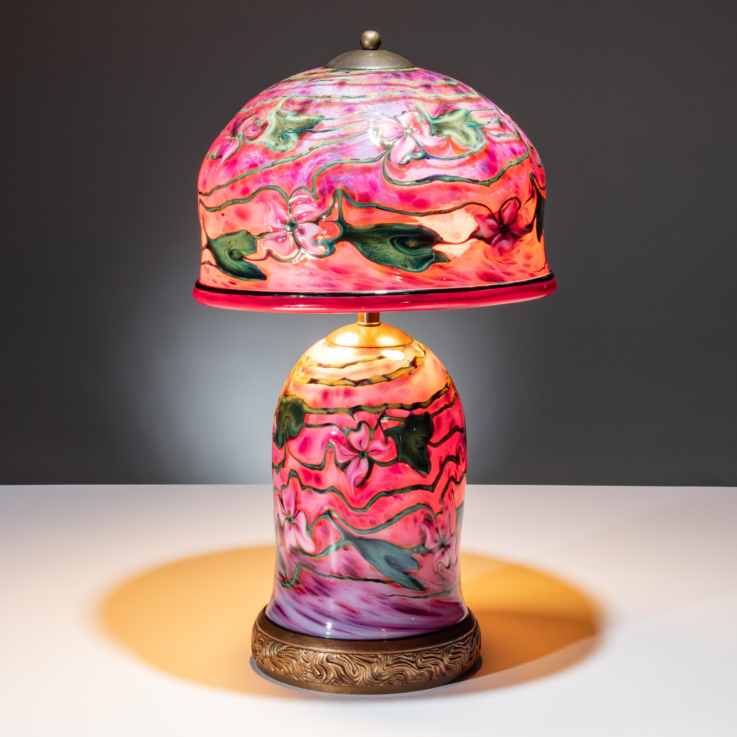 Charles Lotton (American, 1935–2021) — Pink Floral Lamp, 2006