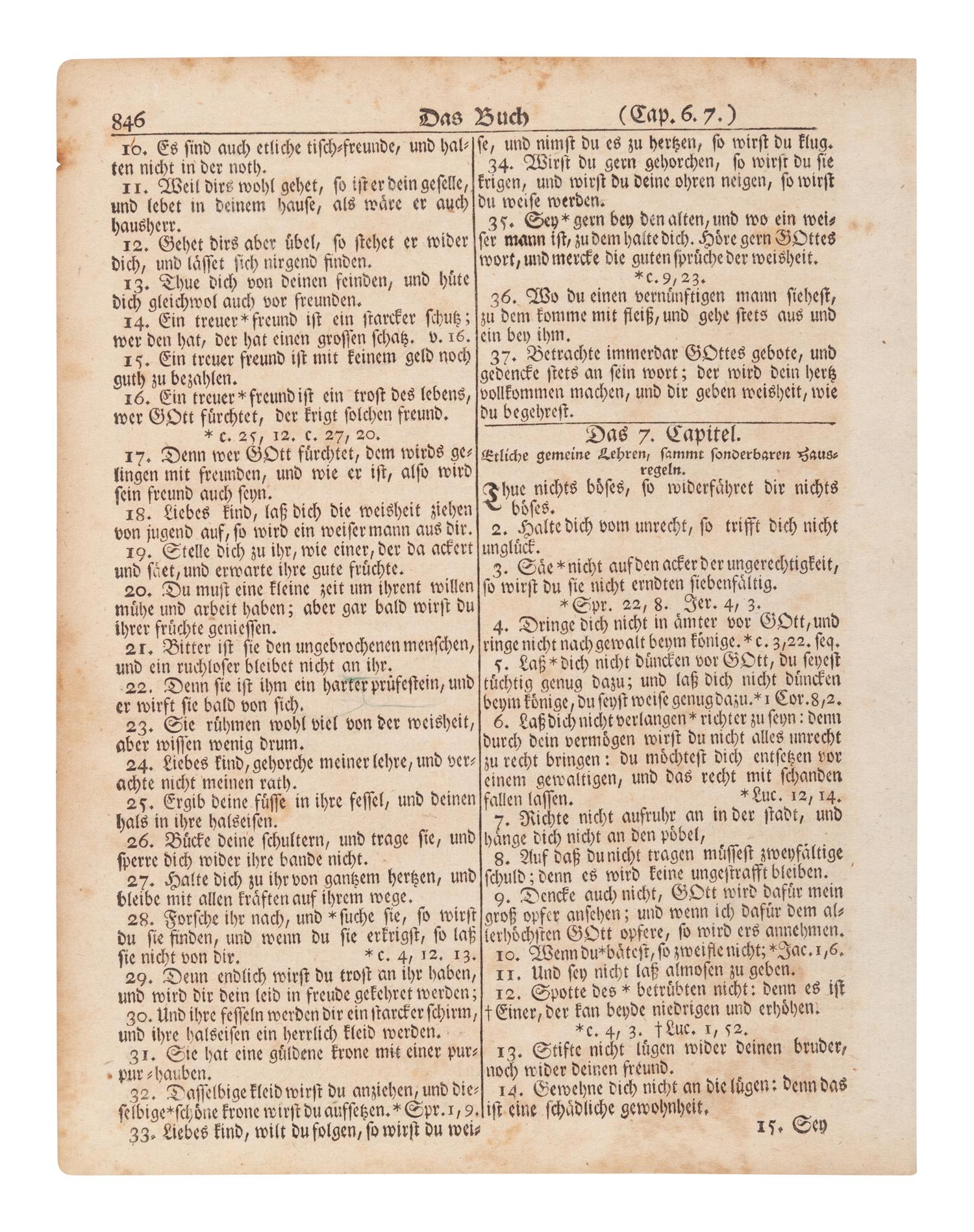 [BIBLE LEAVES - AMERICAN PUBLISHERS]. A group of 11 Bible leaves, comprising: