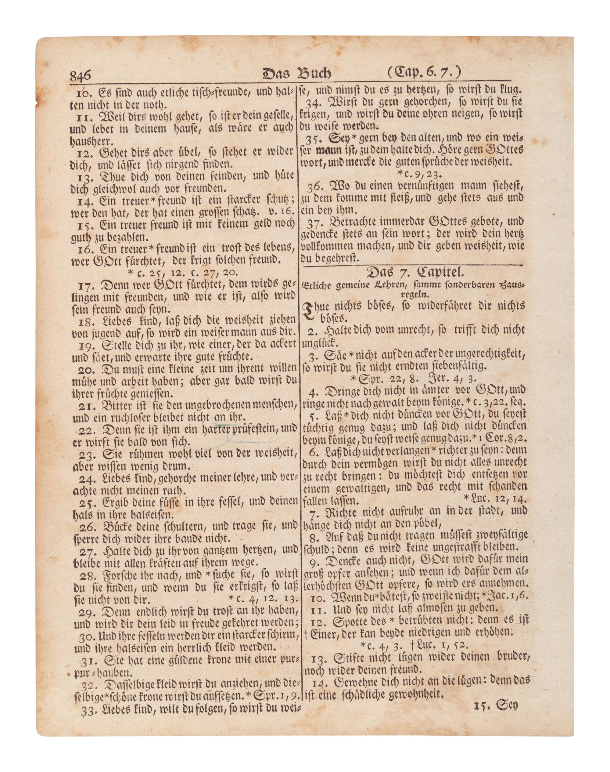 [BIBLE LEAVES - AMERICAN PUBLISHERS]. A group of 11 Bible leaves, comprising: