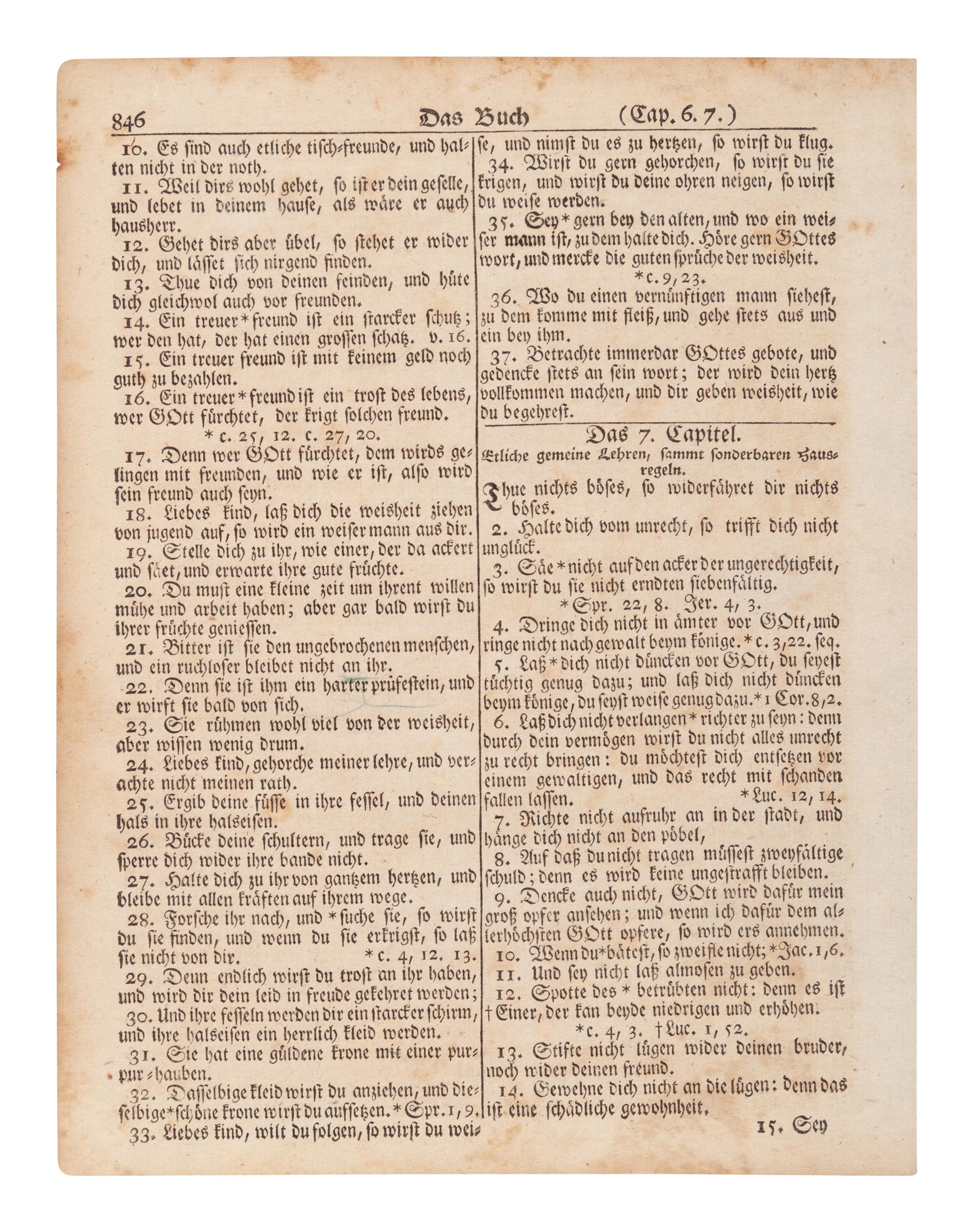 [BIBLE LEAVES - AMERICAN PUBLISHERS]. A group of 11 Bible leaves, comprising: