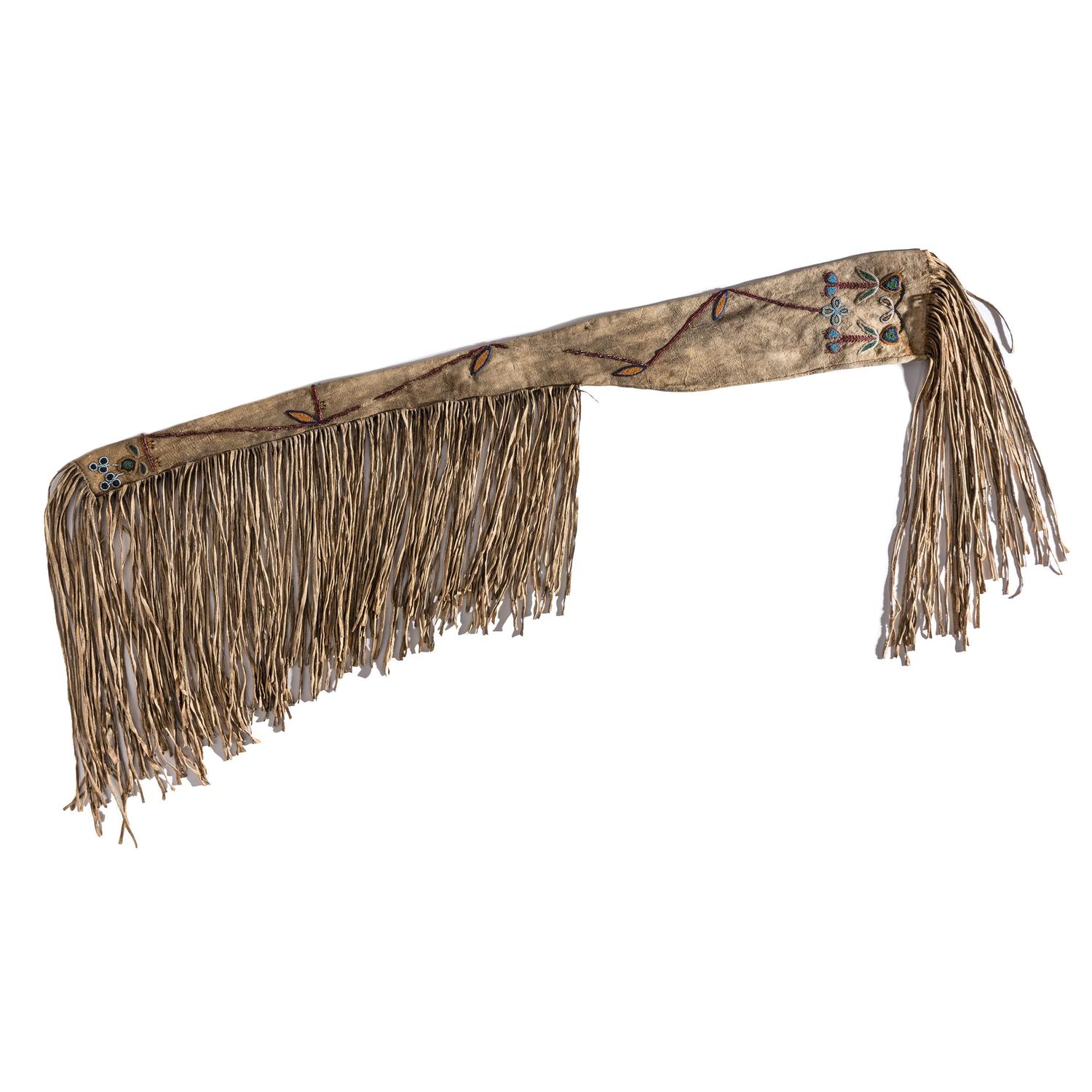 Northern Plains Beaded Hide Rifle Scabbard